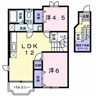 クレストヒルズ【2階】の間取り