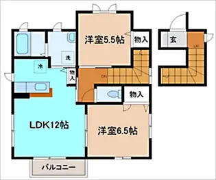 フレグランスYATUYA【2階】の間取り
