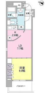 コンフォリア西麻布【8階】の間取り