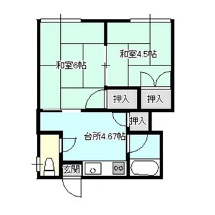 アーバン西青山【1階】の間取り