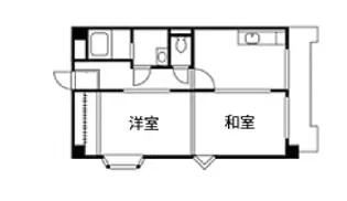 ヒューゲル多賀【4階】の間取り