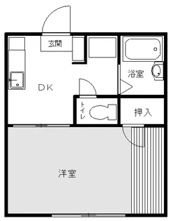 パシフィックハイツII【1階】の間取り
