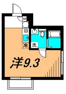 アンソレイエ西小山【1階】の間取り
