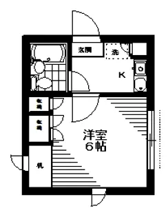 ベルトピア浦和I【1階】の間取り