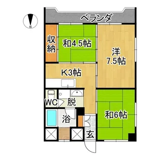 マンション瑞凰【7階】の間取り