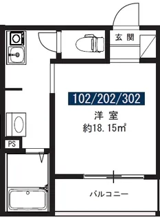 MELDIA梅ヶ丘【3階】の間取り