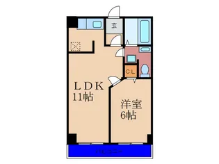 コ-ポラス翌檜【3階】の間取り