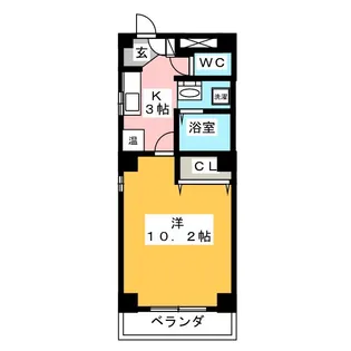 2nd STUDIO OHZONE【3階】の間取り