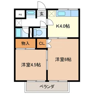 さつき荘【2階】の間取り