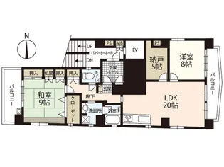 KDコーポ2【8階】の間取り