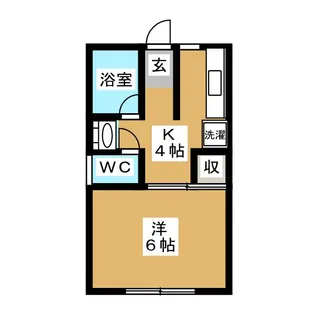 コーポ仙波【1階】の間取り