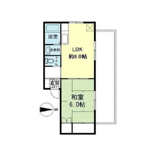 1LDKの間取り画像