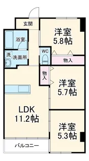 アルコリバーサイド【2階】の間取り