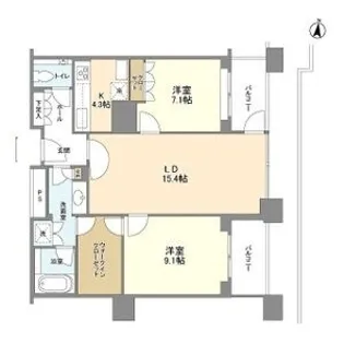 グランフロント大阪オーナーズタワー【14階】の間取り