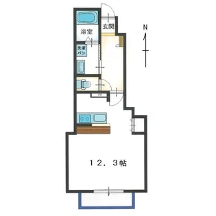 ユニロイヤル Aの間取り