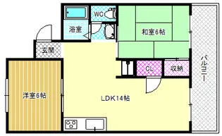 ヴァンベール松井【2階】の間取り