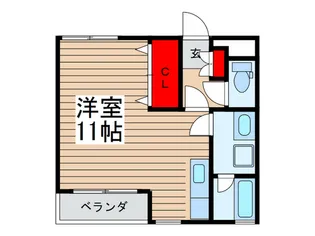 シャトーデザール アルブル【2階】の間取り