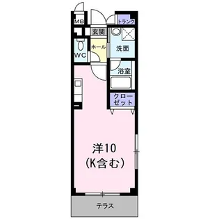 京都府京都市伏見区深草大亀谷万帖敷町【アパート】の間取り