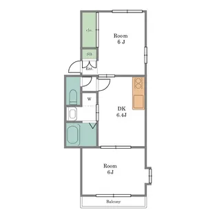 サンハイツ吉祥寺2号館【1階】の間取り