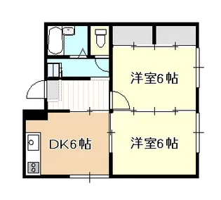 岡山県岡山市南区福田【アパート】の間取り
