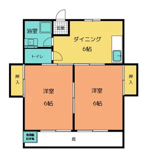 コーポ北出【1階】の間取り