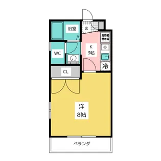 アーバンライフ ツダ【1階】の間取り