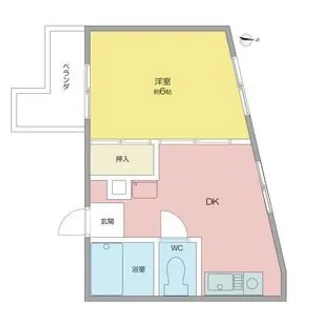 サンシティ南明【1階】の間取り