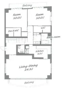 ジュノ羽根木公園【2階】の間取り