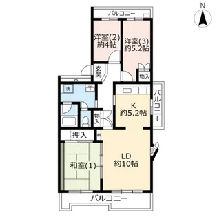 URパークシティ鴻巣駅前プラザ【4階】の間取り