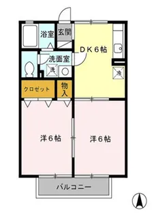 ナチュール清和【2階】の間取り