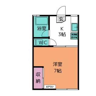 コーポ可沼【2階】の間取り