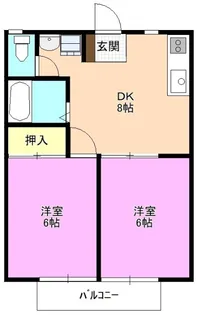 エンダイハイツ【2階】の間取り