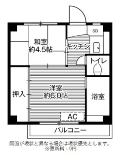 ビレッジハウス岡部【4階】の間取り