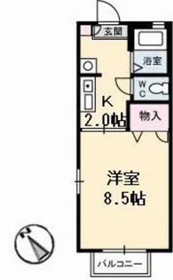 シャーメゾン エトワール【2階】の間取り