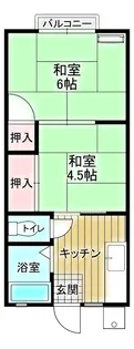 シャトー草加【1階】の間取り