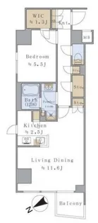 Brillia ist 千駄ヶ谷【2階】の間取り