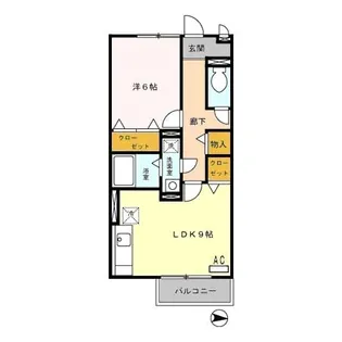 モナリエ池田新町【2階】の間取り