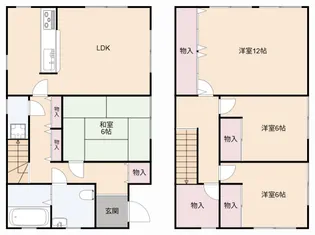 大阪府茨木市安威2【一戸建】の間取り