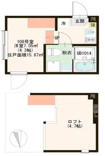東京都江戸川区一之江3【アパート】の間取り