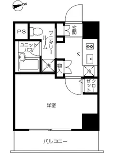スカイコート品川南大井第2【8階】の間取り