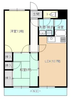 ハイコンスI【4階】の間取り