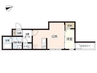 セブンプロート船越南【1階】の間取り