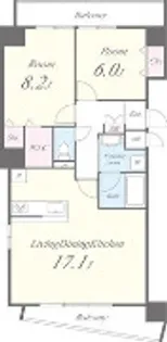 クリア岩本町【4階】の間取り