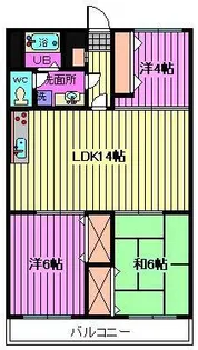 わらび住宅【7階】の間取り