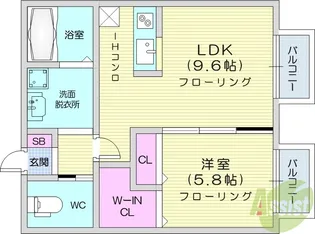 プランドール【2階】の間取り