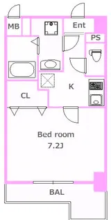シエロアスール【3階】の間取り