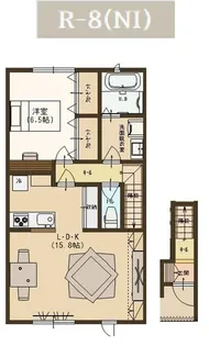 ユーソニアン・三仏生Aの間取り