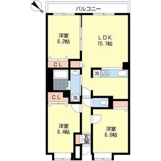 アソシエーション【9階】の間取り