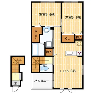 LEO【2階】の間取り