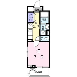 広島県呉市広両谷3【アパート】の間取り